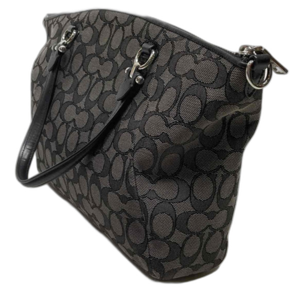 Coach Gray Textile Double Handle Handbag B1781-58875 - Picture 2 of 6